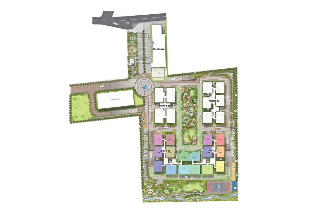 Mana Verdant Terraces master plan — 4 towers across 8.67 acres